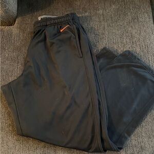Nike Men's Joggers in Black with Orange Detail